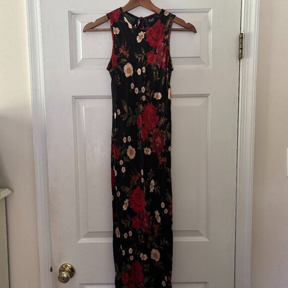 New GAP Satin High-Neck Midi Dress - Picture 3 of 5